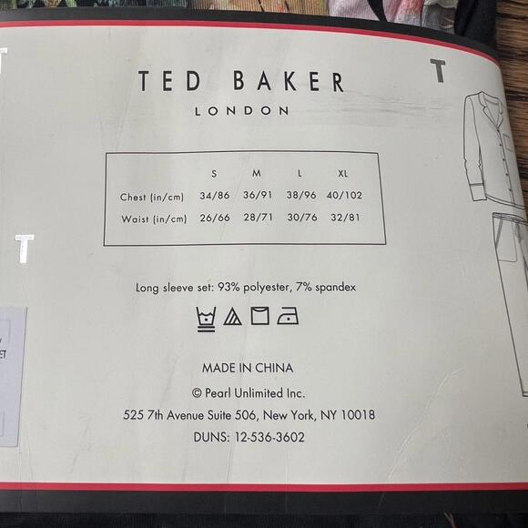 Floral flower print satin Ted Baker pajama set new - Picture 5 of 5